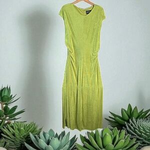 Donna Morgan Green Olive Maxi Cocktail Dress l Size XL
